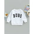 thumbnail image 2 of Sedceaty Kids Fall Sweatshirt, Toddlers Letter Print Crew Neck Long Sleeve Pullover Tops for Girls, Boys, 1-6 Years, 2 of 8