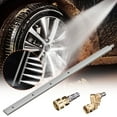 thumbnail image 5 of WFDC Outil de Nettoyage de Radiateur de Voiture, Kit de Nettoyage de Condenseur de Réservoir d'Eau Non Démontable, Baguette de Laveuse à Pression en Acier Inoxydable pour Voitures, Camions, Radiateurs RV, Ensemble B, 5 of 5