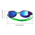 thumbnail image 2 of Gafas de natación profesionales Wdftyju antivaho visión amplia verde, 2 of 8