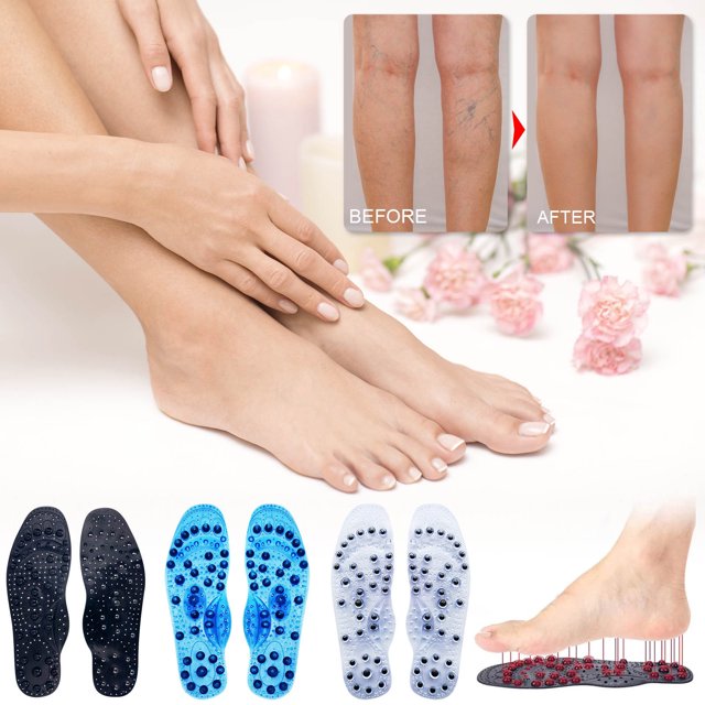 Black&friday Deals 2024,1 Pairs Magnetic Acupressure Foot Massage Insoles, Lymphvitic Magnetisch Massage Insole, Swelling Acupressure Magnetic Insoles, Washable And Cutab,Cyber and Monday Deals 2024