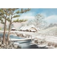 thumbnail image 2 of Schottler, Katharina 32x24 Gold Ornate Wood Framed with Double Matting Museum Art Print Titled - Winter II, 2 of 4