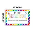 thumbnail image 4 of My First Haircut Certificate 30pk 5.5x8.5 Bravery Achievement Milestone Hair Stylist Award Cardstock Hand Out to Clients, 4 of 5