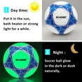 thumbnail image 2 of Soccer Balls Size 4,Glow in The Dark Official Size Soccer Ball,Indoor/Outdoor Light Up Training Ball with Pump and Needls,Street Ball Game for Boys,Girls and Men, 2 of 7