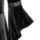 thumbnail image 5 of Vestido largo de manga larga con cuello cuadrado y retazos para mujer Pompotops  hdfakjf9815, 5 of 6