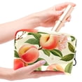thumbnail image 4 of Peach PVC Cosmetic Bag Waterproof Makeup Organizer Travel Zipper Pouch Hiking Baby Toiletry Lightweight Printed Design Large Capacity for Ladies Girls, 4 of 6