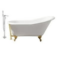 thumbnail image 3 of Cast Iron Tub, Faucet and Tray Set 60" RH5120CH-GLD-140, 3 of 3