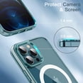 thumbnail image 6 of JETech Magnetic Case for iPhone 12 Pro Max 6.7-Inch Compatible with MagSafe Wireless Charging, Shockproof Phone Bumper Cover, Anti-Scratch Clear Back (Pacific Blue), 6 of 7