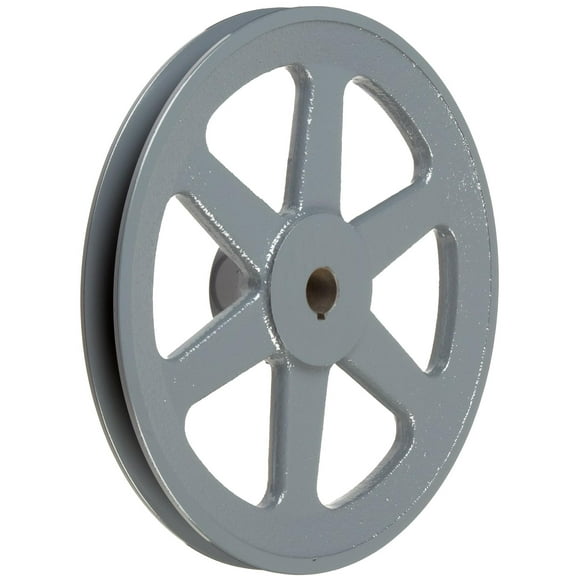 TB Woods BK2278 FHP Bored-to-size V-Belt Sheave, B Belt Section, 1 Groove, 7/8" Bore, Cast Iron, 2.35" OD, 10640 max rpm