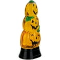 thumbnail image 3 of Northlight LED Lighted Stacked Jack O' Lanterns Halloween Snow Globe - 6.5", 3 of 5
