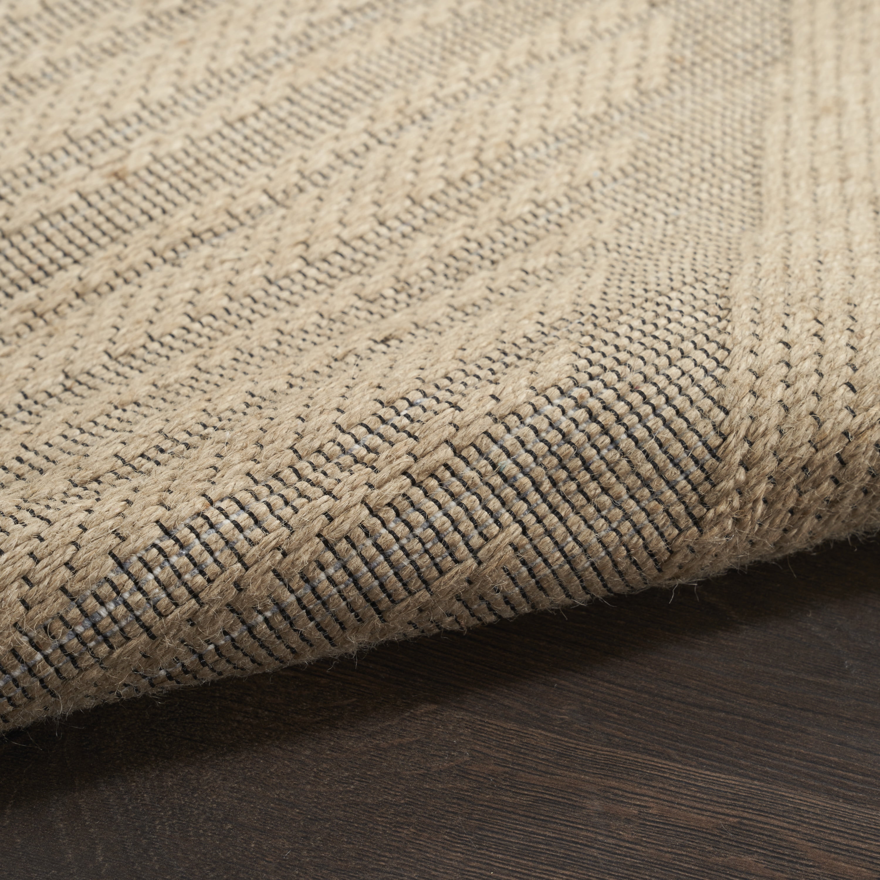 Nourison Washable Organic Geometric Natural Beige 2' x 4' Area Rug (2x4)