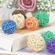 thumbnail image 5 of 5 bolas de ratán natural de forma redonda multicolor de 3 a 5 cm, bolas Sepak Takraw para decoración de bodas, cumpleaños, fiestas y Navidad, 5 of 5