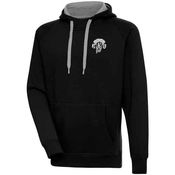 Men's Antigua  Black Randy Orton Victory Pullover Hoodie