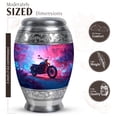 thumbnail image 2 of JAGASY Bike Mini Urns for Human Ashes Keepsake, Blue Urn for Ashes Adult Male, Forest Trees Decorative Urns for Boys, Pink Small Handmade Urn for Girls, (3 Inch), 2 of 7