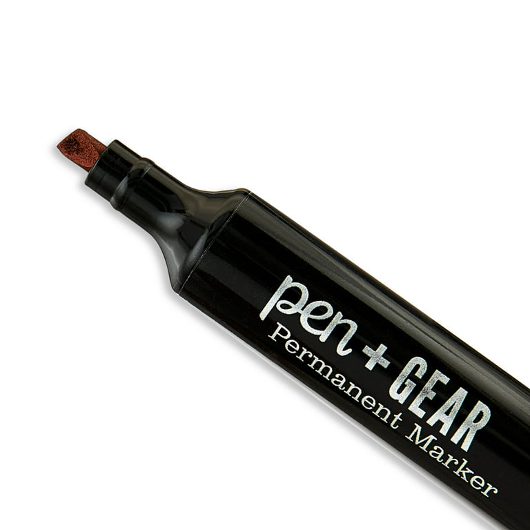 PEN+GEAR Permanent Markers, Chisel Tip, Black, 2 Count - DroneUp Delivery