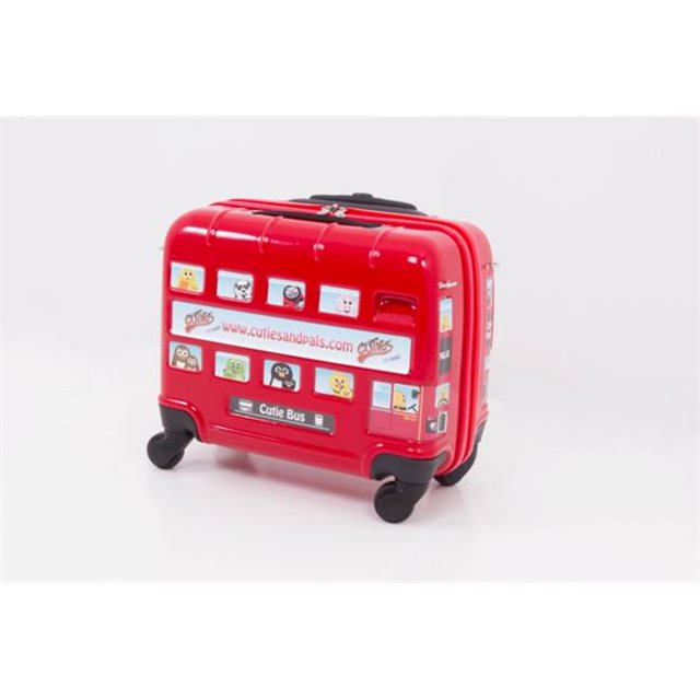 The Cuties and Pals BUS1000 London Sticker Bus Ride On, Suitcase