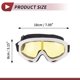 thumbnail image 4 of Gafas de montar para motocicleta Unique Bargains 1 Pc PC PU Gafas de sol para deportes al aire libre para motocross, bicicleta de tierra, ATV, lente amarilla, marco blanco, 4 of 6