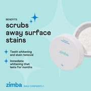 Zimba Activated Enamel Vegan Mint Teeth Whitening Powder
