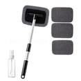 thumbnail image 2 of Birdeem Car Windshield Cleaner Tool with Extendable Handle, 180-Degree Pivoting Head for Inside Window Cleaning, Includes 4 Reusable Washable Pads and Spray Bottle, 2 of 7