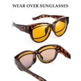 thumbnail image 5 of TINHAO Fit Over Glasses Sunglasses with Hard Case, Wrap Around Cat-Eye Polarized Wear Over Rx Glasses, UV400 Protection, Gift Ready, 5 of 8