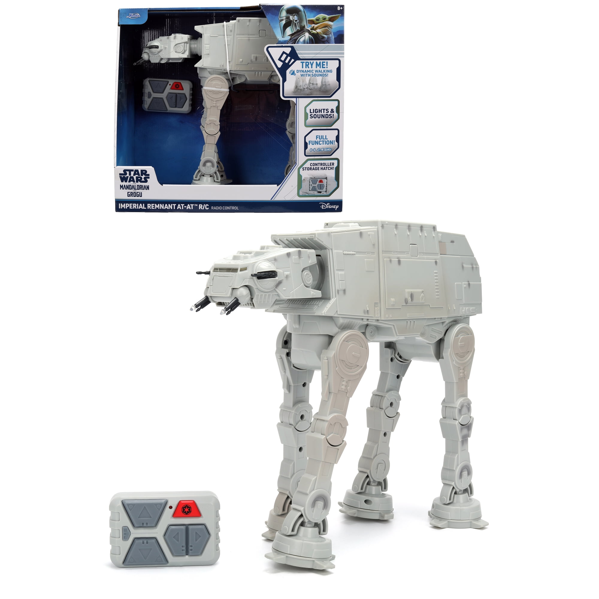 Star Wars R/C AT-AT Walker by Jada Toys – Pop Culture R/C Action Vehicle with Lights, Sounds, & Moving Legs – 13" toy for kids & collectors