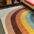 thumbnail image 3 of Amelia Rainbow Shag Area Rug, 3 of 16