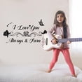 thumbnail image 2 of Inspirational Quotes Wall Decals I Love You Always & Forever Wall Sticker Butterflies Rose DIY Art for Bedroom Kid's Room Decor Sign Vinyl Wall Art Decor Wall Sticker Vinyl Transfer, 2 of 10