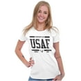 thumbnail image 3 of US Air Force Property of USAF Logo Women's T Shirt Ladies Tee Brisco Brands X, 3 of 5
