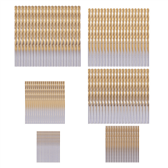 Deliqiba Hss Drill Bits 120 Pcs Titanium Drill Bit Set Hss Drill Bits For Metal Steel Wood Plastic Copper Aluminum Alloy 1Mm To 3.5Mm