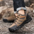 thumbnail image 2 of Mens Breathable Waterproof Hiking Shoes Lightweight Non-Slip Low Top Trail Outdoor Brown,Size 9.5, 2 of 9