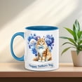 thumbnail image 5 of Maine Coon Proud Dad Happy Father's Day 11oz Accent Two-tone Mug Cat Lover Kitten Owner Gifts Coffee Tea Cup - 02008, 5 of 5