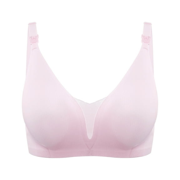 Darzheoy Wire-Free Bra for Women Ladies Traceless Comfortable Mesh Breathable No Steel Front Buckle Breastfeeding Bra Underwear Sexy Bras for Women 80BD