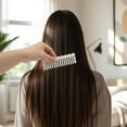 thumbnail image 5 of Unique Bargains 1 Pc Wave Rectangular Hair Comb White Acetate Sheet, 5 of 6