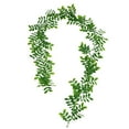 thumbnail image 2 of Artificial 2pcs 5.9 Ft Green Vine Garland, Bendable Silk Leaves for Home, Wedding, Party, Wall, Office, Outdoor Garden, Jungle Theme and Spring Decoration, 2 of 5