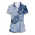 thumbnail image 7 of BXJX Womens Cotton Polo Shirts, Stretchable V Neck Collared Short Sleeve Golf Tops Multicolor Size S-2XL, 7 of 7