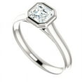 thumbnail image 3 of 2.00 Ct Brilliant Cut Ascher Natural Moissanite Engagement Rings For Her Solid 18K White Gold, 3 of 5