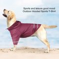 thumbnail image 3 of CBFFDC Quick Drying Pet T-shirt Pet T shirt Soft Breathable Reflective Strip Comfortable Quick Drying Protection Polyester Sports Dog T shirt with Hat Outdoor, 3 of 6