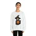 thumbnail image 3 of Teenage Witch with Cat and Pumpkin Unisex Heavy Blend™ Crewneck Sweatshirt, 3 of 7