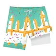 thumbnail image 6 of Boys Shorts Size 10-12 Ice Cream Shorts Boys Summer Cute Preppy Ice Cream Drip Baseball Shorts Casual Elastic Waist Short-Pants with Pockets 2-14 Y, 6 of 7