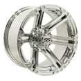 thumbnail image 2 of GTW Specter 14" Golf Cart Wheels Chrome 23" Hammer Tires E-Z-GO & Club Car, 2 of 4