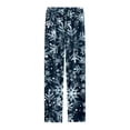 thumbnail image 4 of Mens Xmas Pjs Elastic Waist Christmas Print Holiday Casual Pants Bottoms Celebrating Xmas Gifts Loose Fit Sleepwear for Men ZA Blue XL, 4 of 4