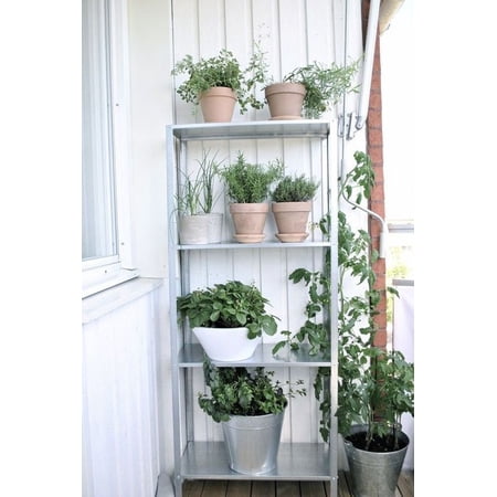 ikea hyllis shelf unit, indoor/outdoor galvanized , 55 1/8" x 23 5/8" x 10 5/8"", steel