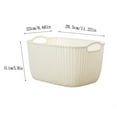 thumbnail image 2 of Cesta de almacenamiento de ropa sucia Cesta de ropa sucia WC Cubo de lavandería de plástico Baño Ropa de baño artefacto Calcetines de escritorio Cesta de almacenamiento, 2 of 5