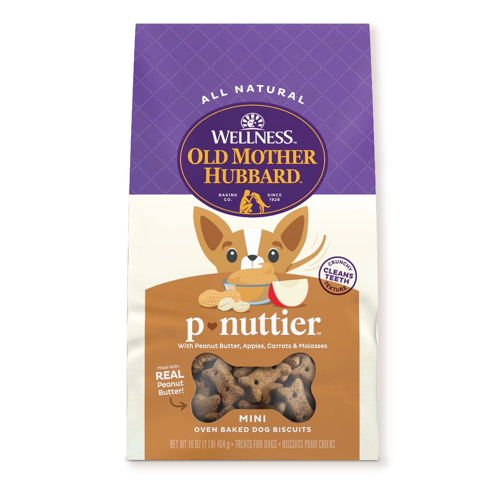 Old Mother Hubbard by Wellness Classic P-Nuttier Natural Large Oven-Baked Biscuits Dog Treats Old Mother Hubbard by Wellness Classic P-Nuttier Natural Large Oven-Baked Biscuits Dog Treats