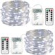 thumbnail image 1 of Guirnalda de luces de batería, paquete de 2, 10 m, 100 luces LED de Navidad, resistente al agua, 8 modos,jardín, dormitorio brillar Juguete, 1 of 5