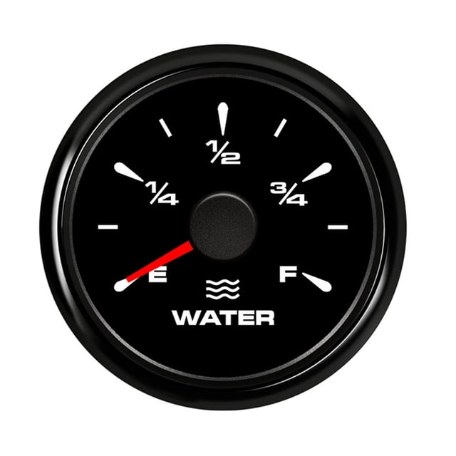 52mm Water Level Gauge Pointer for Car Truck Boat 12-24v Marine Water Level Meter 7 Colors Display Backlight