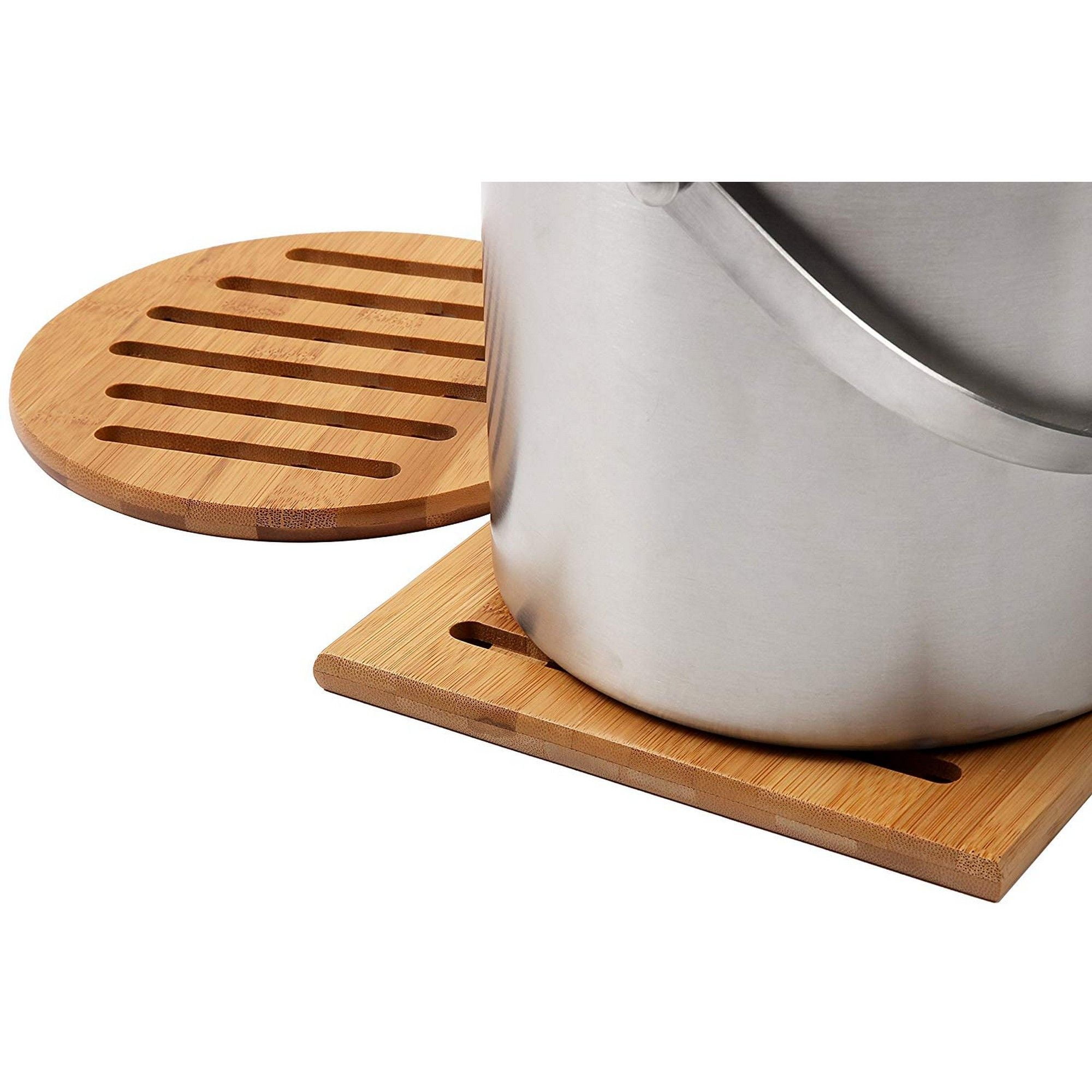 Bamboo Saucer Ø20 CM Trivet Wood Coasters Wood Table Protector Pot