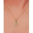 thumbnail image 3 of Collar con dije de oro laminado letra brillos P, 3 of 6