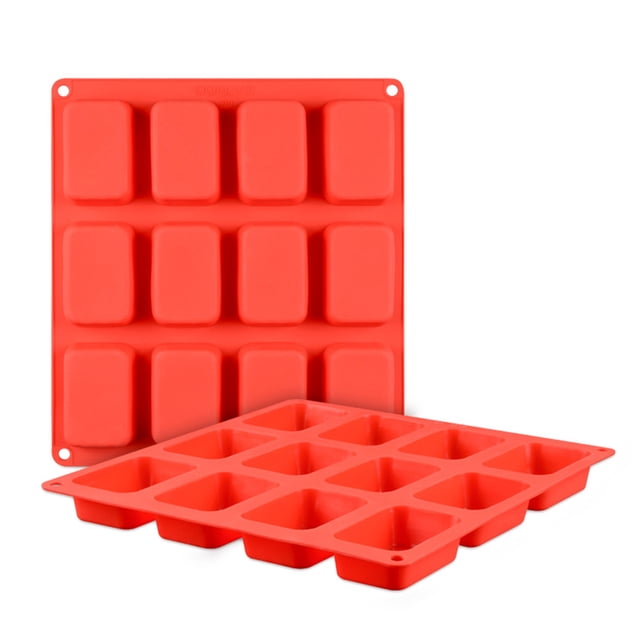 Molde de la hornada de silicona antiadherente 12 Cavity Chocolate Jelly Mold Maker Fabricante de la bandeja Postre Cocina Fiesta Utensilio Bakeware Regalo Inevent HA010036-00