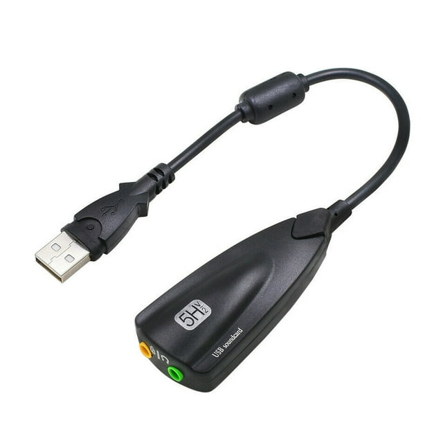 MasteelfCA USB 7.1 External Cable With Sound High Sound Quality Sound Card(Black)