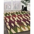 thumbnail image 3 of Ahgly Company Tapis d'Intérieur Lavables en Machine, Rectangles Transitionnels Métalliques Dorés, 7' x 9', 3 of 7